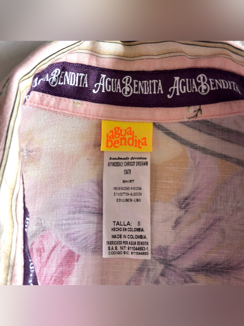 Agua Bendita Chrissy Shirt Small - Picture 11 of 13